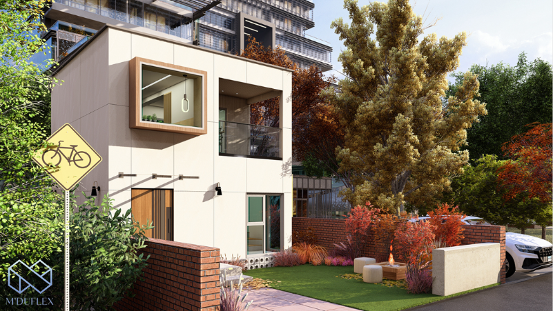 모듈러 펜션 전경